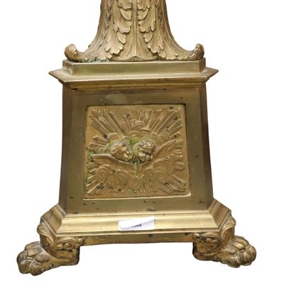 Pique-cierge mounted in bronze lamp 19th...