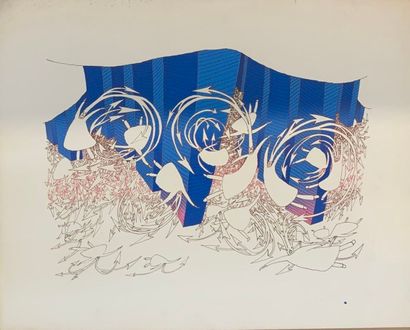 Jean-Michel FOLON (1934–2005)
The Whirlwind
Silkscreen...