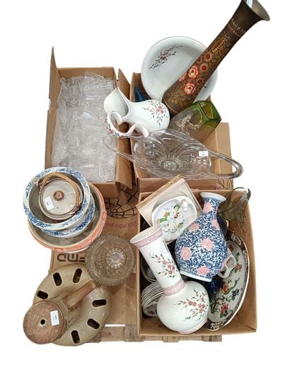 Assortment including tableware, vases, serving...