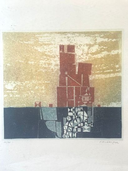 Adolphe CIESLARCZYK (1916-2024)
Composition
Color...