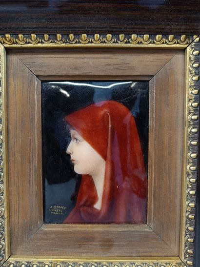 Set of three framed pieces, including:
-...