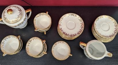 LIMOGES and Miscellaneous
Two sets of pearlescent...
