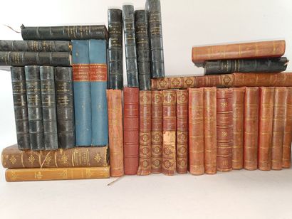 A significant collection of 33 antique books,...