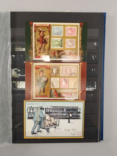 Suite of eight stamp albums, mainly Monaco...