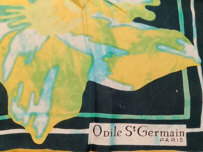 Set of nine scarves in silk, cotton, and...