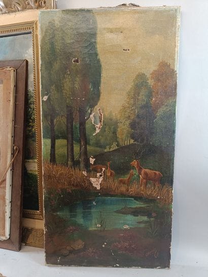 André COUCHET 20th century.
La Coursive 
Oil...