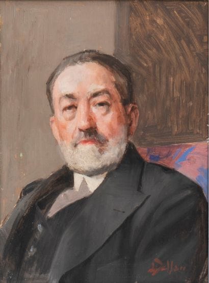 20th-Century School
Portrait of a Man
Oil...