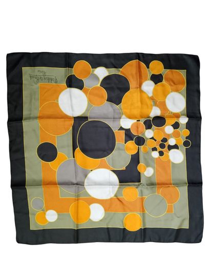 Set of nine scarves in silk, cotton, and...