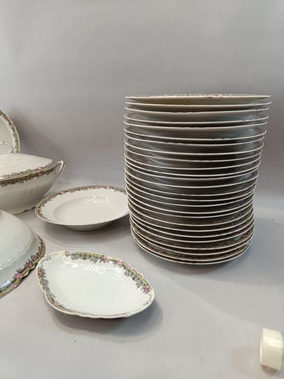 LIMOGES, FRANCE - Dinner service consisting...