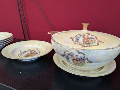 LIMOGES and Miscellaneous
Two sets of pearlescent...