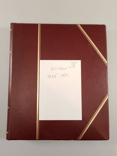 Suite of four stamp albums, mainly Belgian:...