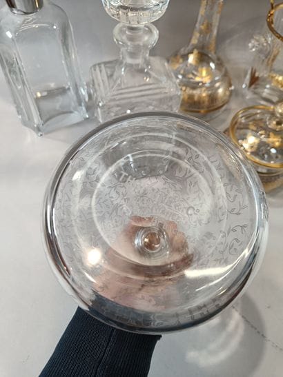A collection of carafes made of ordinary...