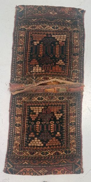 Set of four wool rugs with geometric patterns
ranging...