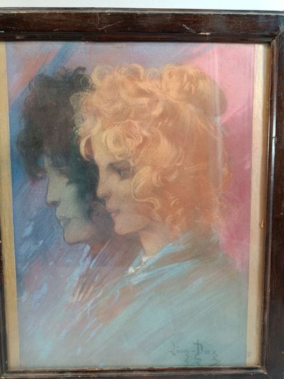 20th-Century School
Set of three framed pieces,...