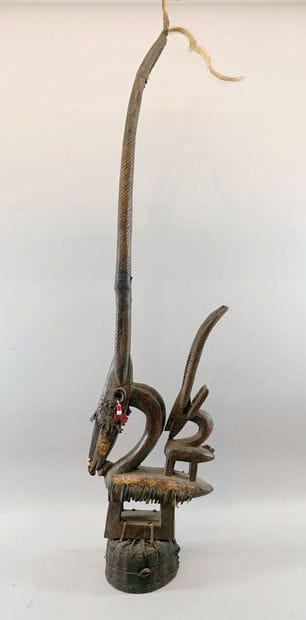 MALI - Chi Wara Headpiece 
Antelope made...