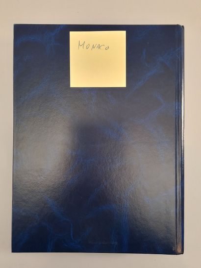 Suite of eight stamp albums, mainly Monaco:...