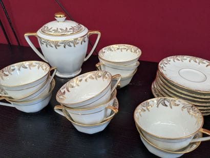 LIMOGES and Miscellaneous
Two sets of pearlescent...