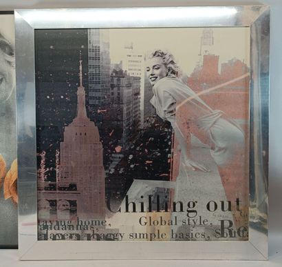 Set of two framed Marilyn Monroe posters,...
