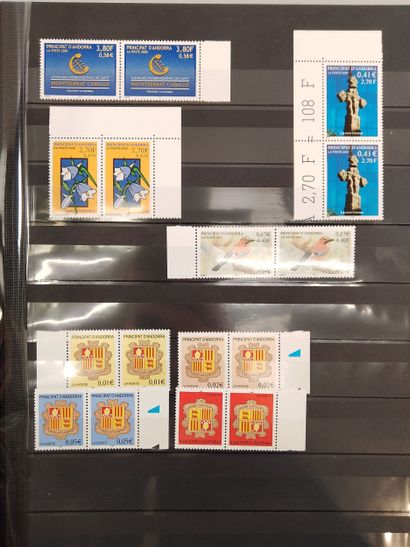 Suite of eight stamp albums, mainly Monaco:...