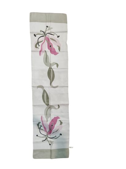 Set of nine scarves in silk, cotton, and...