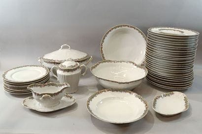 LIMOGES, FRANCE - Dinner service consisting...