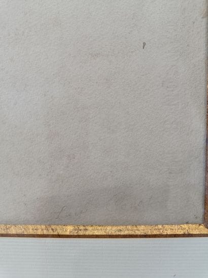 20th-century school.
Portrait of a man 
Watercolor...