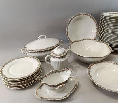 LIMOGES, FRANCE - Dinner service consisting...