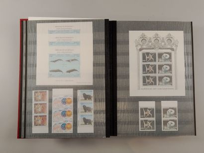 Suite of eight stamp albums, mainly Monaco...
