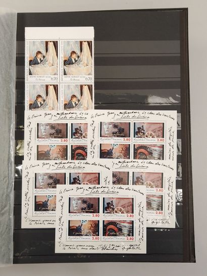 Suite of eight stamp albums, mainly Monaco:...