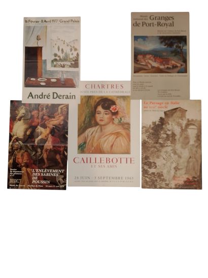 Set of paintings, frames, and posters: 

20th-century...