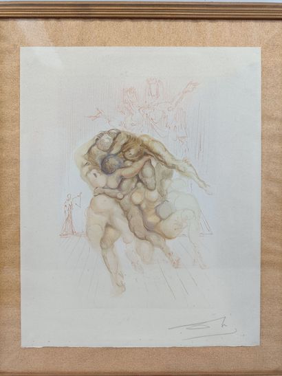 Salvador DALI 
Print on paper, likely from...