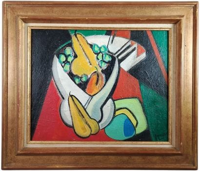A pair of modern oil paintings: 
20th-Century...