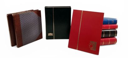 Suite of eight stamp albums, mainly Monaco...
