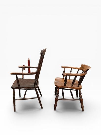 A set consisting of an English Windsor-style...