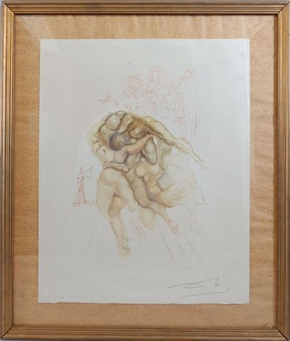Salvador DALI 
Print on paper, likely from...