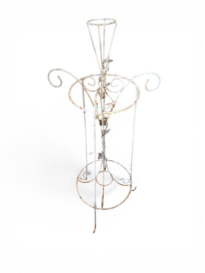 White wrought-iron furniture set, including:
2...