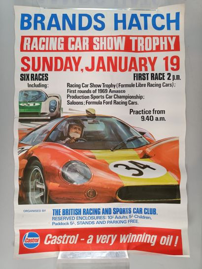 Small collection of posters featuring cars...