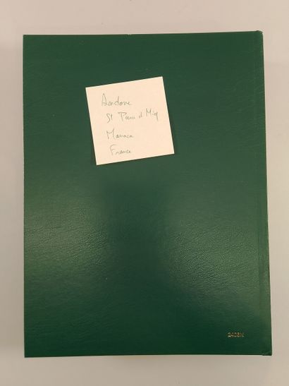 Suite of eight stamp albums, mainly Monaco:...