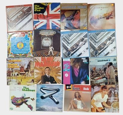 Set of 33 rpm vinyl records, 
including The...