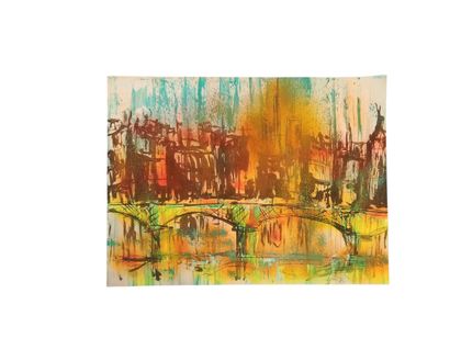 Set of paintings, frames, and posters: 

20th-century...