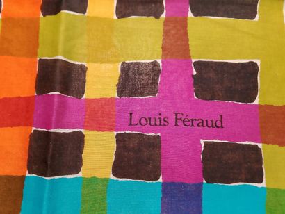 Set of nine scarves in silk, cotton, and...