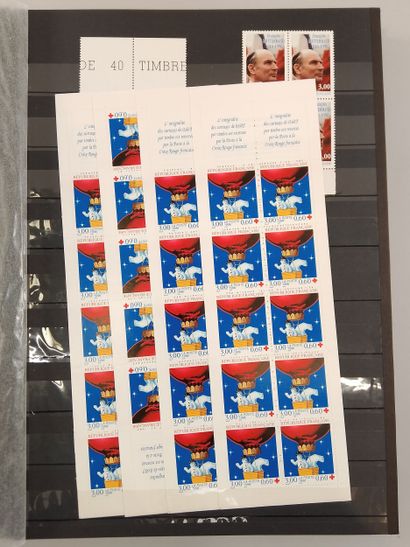 Suite of eight stamp albums, mainly Monaco:...
