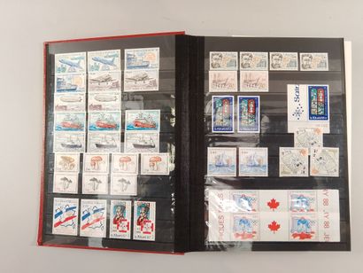 Suite of eight stamp albums, mainly Monaco...