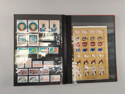Suite of eight stamp albums, mainly Monaco...