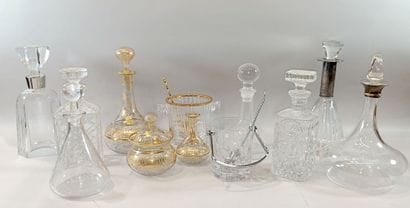 A collection of carafes made of ordinary...
