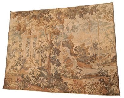 Large modern tapestry, 
Forest with a Waterfall...