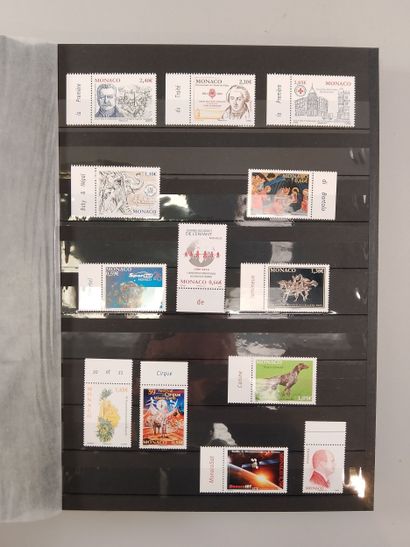 Suite of eight stamp albums, mainly Monaco...