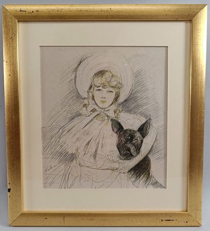 Helleu Paul César (1859–1927) 
“Young Girl...