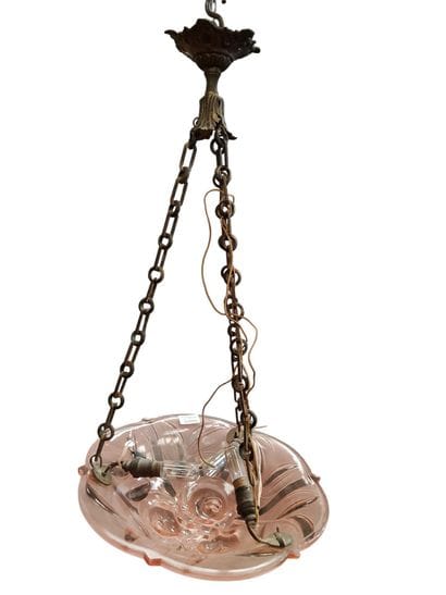 Reunion of two chandeliers: 
- Electrified...