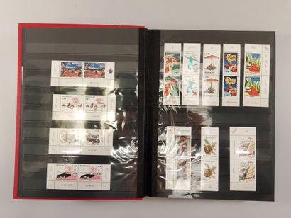 Suite of eight stamp albums, mainly Monaco...